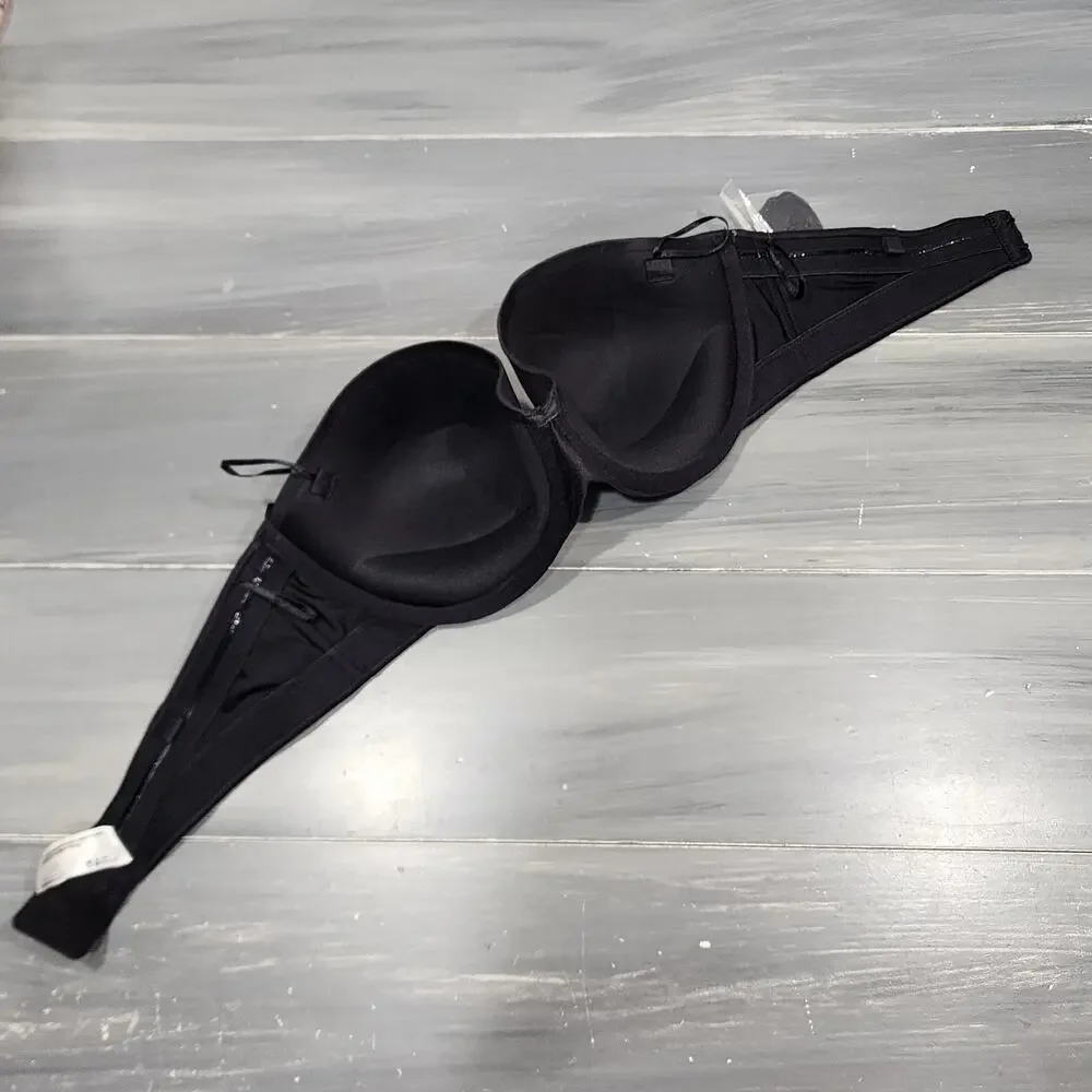 Maidenform‎ Strapless Bra 36C Shaping with Lift Underwire Bra 9417 Black - Picture 8 of 12